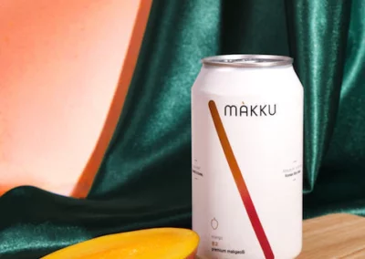 signature makgeolli with a big mango punch, resulting in our fan-favorite, mango brew